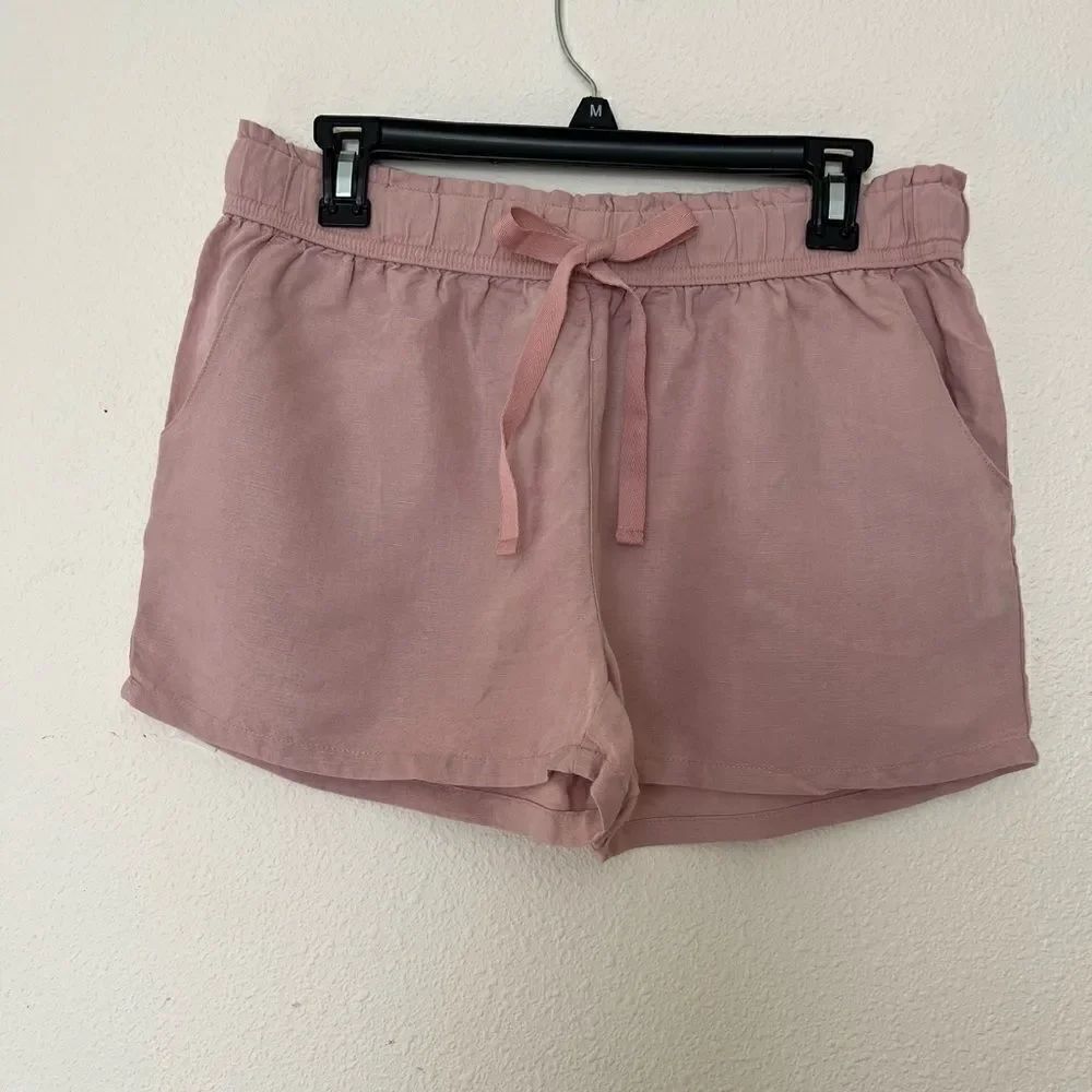 Body Essentials by Tchibo Women Drawstring Linen Blend Short